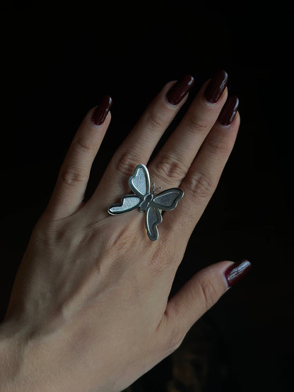 Anillo “Mariposa Monarca” - Talla G