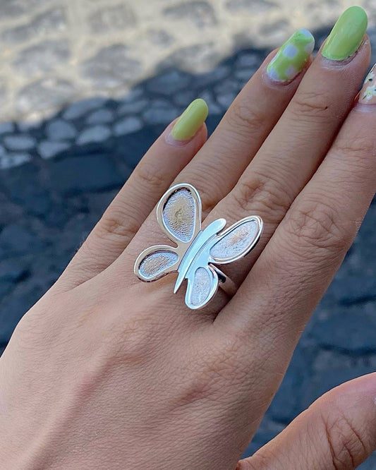 Anillo "Mariposa Primavera" - Talla G