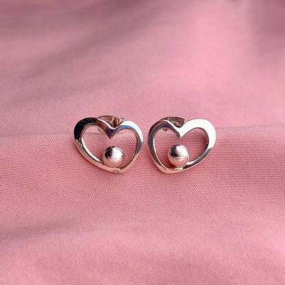 Aretes "Corazón Eya's" MINIS - Perla