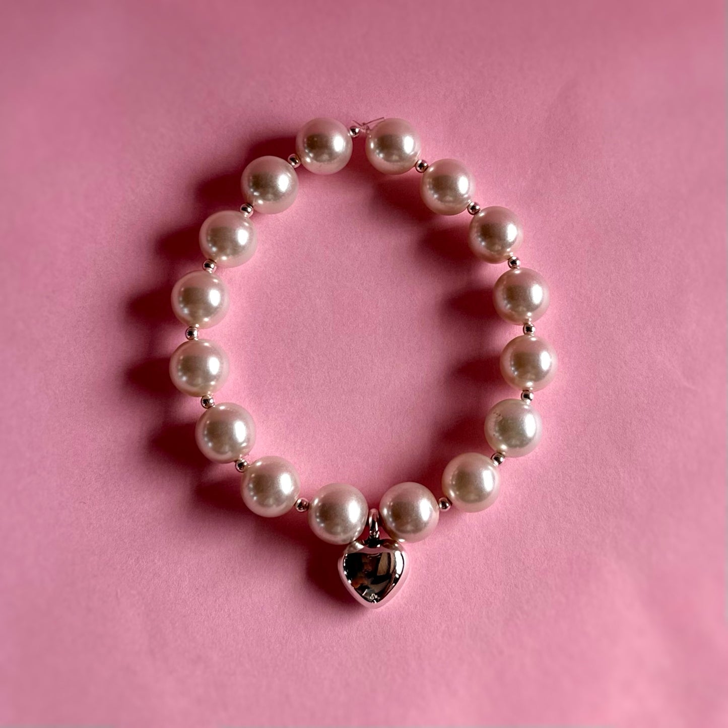 Pulsera "Corazón de Melón" - Perla